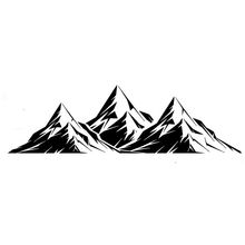Three Mountains Vinyl Car Styling Motorcycle Car Stickers Decal Decor Outdoor Sport Vinyl Decor Decals 2024 - buy cheap