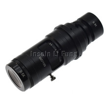 Aumento ajustable 10X-180X 25mm lente Zoom de montaje en C 0.7X ~ 5X para la distancia de trabajo de la cámara de video de microscopio de la industria 100-300mm 2024 - compra barato