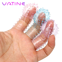 VATINE 3Pcs/Set Barbed Finger Sleeve Spike Glove Clitoris Stimulator G-spot Massage Adult Sex Toys for Women Finger Gloves 2024 - buy cheap