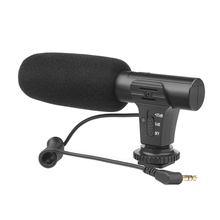 Shoot Xt-451 Portable Condenser Stereo Microphone Mic With 3.5Mm Jack Hot Shoe Mount For Canon Camera Camcorder Dv Smartphone 2024 - buy cheap