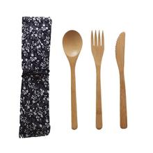 Reusable Non-Toxic Flatware Set Bamboo Flatwar Bamboo Fork Knife Spoon Bamboo Spoon Portable Flatware Travel Picnic Supplies 2024 - buy cheap