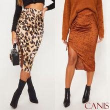NEW Women Ladies Skirts Fashion Autumn High Waist Leopard Print Skirt Knee Bodycon Slim Pencil Skirt 2024 - buy cheap