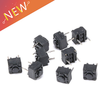 Conjunto de interruptor tátil, botão interruptor de pressão tático 6*6, altura: 6mm dip 2p, micro interruptor 6x6 chave, 20 peças