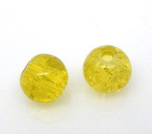 Lovely Jewelry! 200 PCs Crackle Glass Round Beads 6mm Dia. Findings (B04921) 2024 - buy cheap