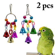 2pcs Parrot Toys Suspension Hanging Bridge Chain Pet Bird Parrot Chew Toys Bird Cage Toys for Parrots Birds Home Decoration 2024 - buy cheap