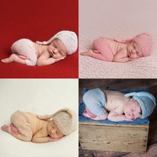 Newborn Photography Props Handmade Baby Clothes Mohair Hats+Pants Set Photography Babies Accessories Baby Photo Props Accessory 2024 - buy cheap