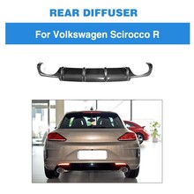 Alerón difusor trasero para Volkswagen VW Scirocco R R20, parachoques de fibra de carbono, Spoiler, 2015 - 2018 2024 - compra barato