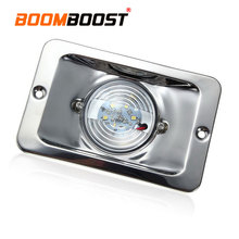 1 Pcs 12V Waterproof Stainless Steel White LED Square Light Navigation Lamp Transom Ship Lights for Marine Boat Ship 2024 - buy cheap