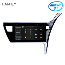 Harfey 10,1 "reproductor Multimedia Radio de coche para Toyota Corolla 2017 2018 conducción a la derecha 2Din Android 10,0 GPS Navi Unidad Principal 2024 - compra barato