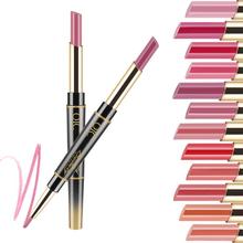 Matte Lipstick Waterproof Double Ended Long Lasting Lipsticks Brand Lip Makeup Cosmetics Nude Dark Red Lips Liner Pencil 40 2024 - buy cheap