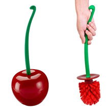 Creative Lovely Cherry Shape Lavatory Brush Toilet Brush & Holder Set (Red) 2024 - buy cheap