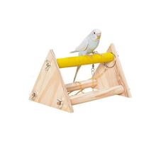 Portable Parrot Wooden Stand Desktop Bird Grinding Perch Table Birdcage Play Standing Training Toy For Budgies Parakeets Birds 2024 - buy cheap