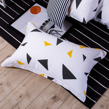 1 Piece Colorful Triangle Print Pillow Case 100% Polyester Geometric Pillowcase Children Adults Bedroom Use 48cm*74cm 50 2024 - buy cheap