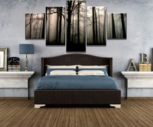 Framed 5 Piece Canvas Art Forest Dawn Cuadros Decoracion Paintings on Canvas Wall Art for Home Decorations Wall Decor Artwork 2024 - buy cheap