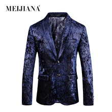 Traje de esmoquin Elegante para hombre, Trajes nuevos de boda, traje Formal, azul, MEIJIANA, clásico, 2018 2024 - compra barato