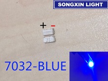 500 pces tv backlight aplicação led backlight edge led série 1w 3v 7032 azul pkg para samsung quantum dot 2024 - compre barato
