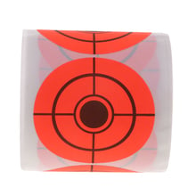 250 шт 5 см/2 'целевой стикер рулон самоклеящаяся бумажная цель для стрельбы цели рулон стрельбы тренировочный стрельба из лука 2024 - купить недорого
