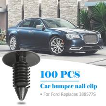 100Pcs 8mm Hole Plastic Rivets Bumper Fender Push Clips for Ford Chrysler Auto Fastener Clip for For Ford Replaces W705589-S300 2024 - buy cheap