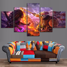 5 Piece Classic Game WOW Warcraft DOTA 2 Painting Poster Decorative Mural Art Room Wall Decor Canvas Painting Wholesale 2024 - buy cheap