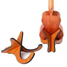 Portable Ukulele Wooden Foldable Holder Stand Collapsible Vertical Guitar Display Stand Rack Musical Instrument Part Accessories 2024 - buy cheap