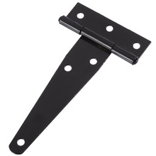 Mayitr Black Iron Tee Hinge Cabinet Shed Door Garden Wooden Gate Cabinet Hinges Hardware Tools 4/6/8/10/12 Inch 2024 - buy cheap