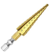 3-13mm HSS Titanium Coated Step Drill Bit Drilling Power Tools for Metal High Speed Steel Wood Hole Cutter Step Cone Drill 2024 - buy cheap