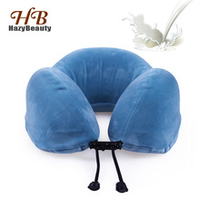 Natural Latex Neck Cervical Pillow U-shaped Travel Pillow Solid Neck Orthopedic Healthcare Accessories for Airplane Cushion Neck 2024 - buy cheap