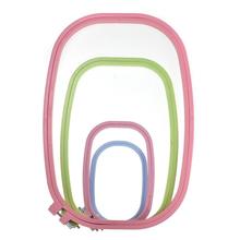 DIY Embroidery Frame Hoops Square Cross Stitch Embroidered Stretch Plastic Hoops Embroidery Accessories Set Sewing Supplies 2024 - buy cheap