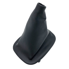 Para bmw 3 series e30 (2009-2012)-botão do câmbio, alavanca de câmbio, couro preto, proteção para bota + moldura 2024 - compre barato