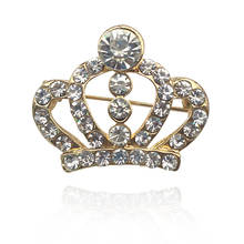 Brooch Pins Jewelry Fashion Rhinestone Tiny Crown Brooches For Women Men Badge Suit Clothes Accessories Drop Shipping Broches 2024 - buy cheap