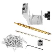 Woodworking Hole Locator 3 in 1 Wood Dowel Hole Jig Drill Bit Kit Woodworking Hole Locator Puncher kit 2024 - buy cheap