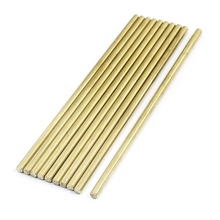 Barra de haste redonda de bronze com comprimento de 3mm e 100mm de diâmetro para avião de modelo rc com 10 peças 2024 - compre barato