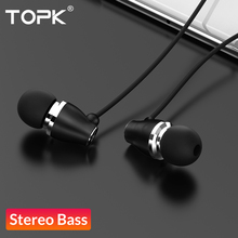 TOPK F07 Earphone 3.5 mm In-ear Sport Wired For Samsung Xiaomi Earphone For Phone Computer Headset 2024 - buy cheap