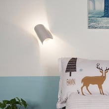 Luminária de parede led giratória para cima, instalação de iluminação interna e moderna de metal preto/branco com lâmpada g4 2024 - compre barato