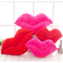 Lips Pillow 30cm Creative Pink Red Lips Shape Cushion Home Decorative Throw Pillow Sofa Waist Cushion Valentine Gift 2024 - buy cheap