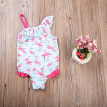 Baby Girls Kids Flamingo Bathing Suit 2018 Hot Sale Swimsuit One Piece Swimwear Bikini Sets Beachwear Swimming Suit for Children 2024 - buy cheap