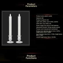 Candelabro de plata con batería de imitación electrónica para restaurante, 6 uds. 2024 - compra barato