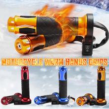 1 Pair Of Motorcycle Electric Heating Handgrip For Scooter Modification Adjustable Winter Warm Handlebar With 2 Gears 2024 - buy cheap