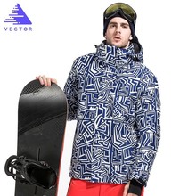 VECTOR Men Ski Jacket Thick Warm Snow Coat Hood Outdoor Sport Winter Suits Waterproof Skiing Snowboard Windproof Clothing 2024 - buy cheap