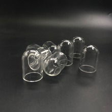 50pcs/lot 35x25mm hollow clear glass tube jars glass globe cover dome mini glass vial pendant handmade jewelry findings decor 2024 - buy cheap
