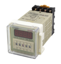 DH48S-2ZH on delay SPDT + instantaneous SPDT time relay AC 220V 110V AC/DC 24V 12V with socket 220VAC delay timer with base 2024 - buy cheap