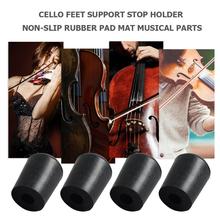 4pcs/set Double Bass Feet Support Stop Holder Non-slip Rubber Pad Mat Musical Instrument Parts Kit Cello Accessories 2024 - buy cheap