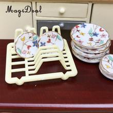 2 Pieces 1/12 Dollhouse Miniature Furniture Dish Rack Holder Kitchen Tableware Room Decor Accessories 2024 - buy cheap