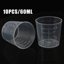 10pcs 60mL Clear Plastic Measuring Cup with Scale Surface Liquid Container Graduated Beaker Household Kitchen Cooking Tool 2024 - buy cheap