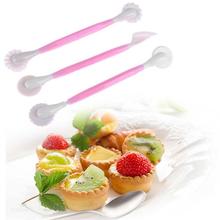 3Pcs Fondant Cake Decorating Modelling Tools 6 Patterns Flower Decoration Pen Pastry Carving Cutter Baking Cake Mold 2024 - buy cheap