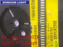 2000 шт XIASONGXIN светильник 6014 SMD СВЕТОДИОДНЫЙ бисер Холодный белый 1 Вт 6В 150мА для ТВ/LCD подсветка светильник 6,0*1,4 холодный белый Чип-2 2024 - купить недорого