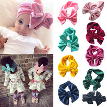 Infant Toddler Kids Baby Girl Flower Bow Headband Hair Band Solid Accessories Headwear Girls 2024 - buy cheap