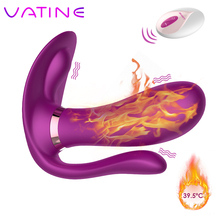 VATINE 9 Modes Heating Dildo Wearable Vibrator Female Masturbation Wireless Remote Control Panties Vibrator 2024 - buy cheap