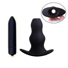 Plugue anal oco e 10 velocidades, bala vibrador plug anal massageador de próstata anal estimulador anal brinquedos sexuais para mulheres homens 2024 - compre barato