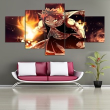 ANIME Painting Fairy Tail Natsu Dragneel Posters Picture Oil Painting Wall Picture for Home Decor 2024 - buy cheap